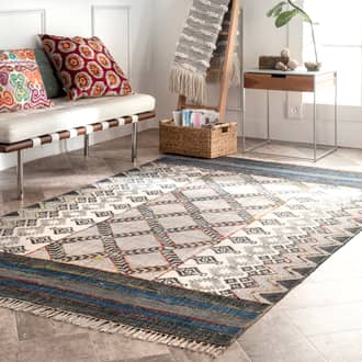 Cotton Geometric Rug secondary image