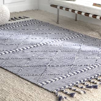 Braided Trellis Tassel Rug secondary image