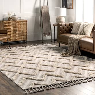 Roxanna Diamond Shag Rug secondary image