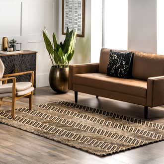 Serenity Jute Herringbone Rug secondary image