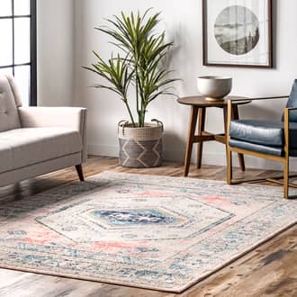 5' x 7' 5" Distressed Jewel Medallion Rug secondary image