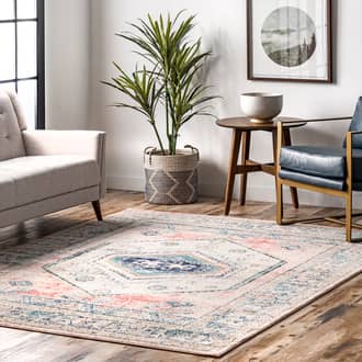 Distressed Jewel Medallion Rug secondary image