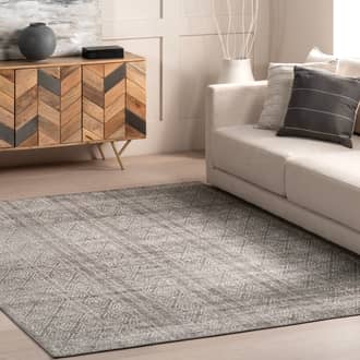 Banded Bird Eye Diamonds Rug secondary image