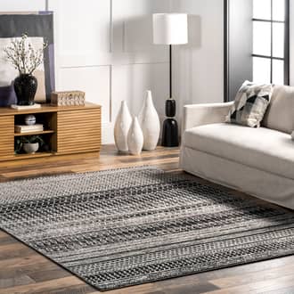 8' Banded Abacus And Stripes Rug secondary image