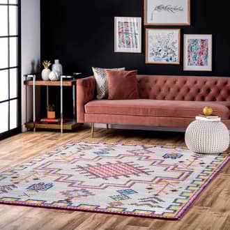 6' 7" x 9' Crosshatch Aztec Rug secondary image