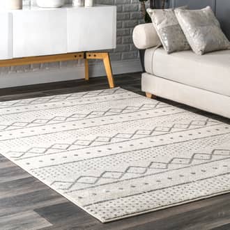 Striped Geometric Rug secondary image