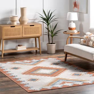 Nevaeh Tribal Bordered Rug secondary image