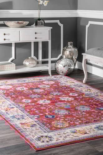 Classic Tinted Floral Rug secondary image