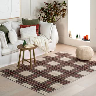 2' x 3' Rosalinda Tartan Plaid Washable Rug secondary image