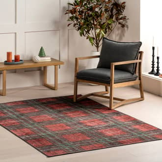 Gabriela Tartan Plaid Washable Rug secondary image