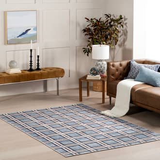 Alejandra Windowpane Plaid Washable Rug secondary image