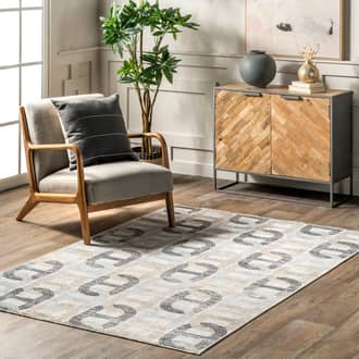 Kadenza Washable Chain-Link Rug secondary image