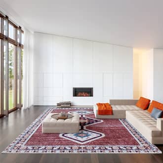 5' x 7' 5" Baitadi Geometric Washable Rug secondary image