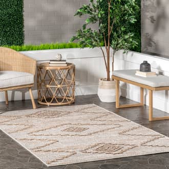 Marlee Textured Tribal Indoor/Outdoor Rug secondary image