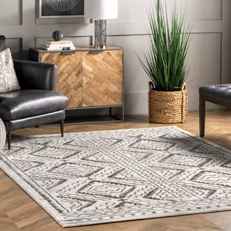 Bordered Trellis Rug secondary image