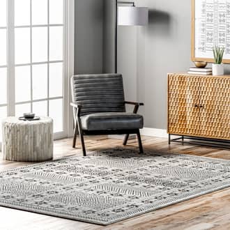 Zara Geometric Paneled Rug secondary image