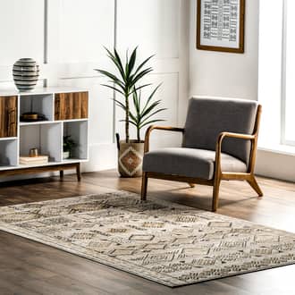 Angelina Geometric Banded Rug secondary image