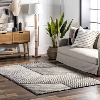 Vernice Modern Striped Rug secondary image