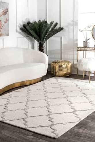 2' x 3' Janelle Wool Trellis Rug secondary image