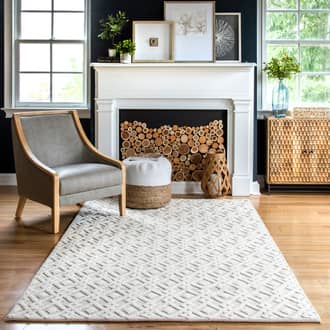 Diamond Trellis Texture Rug secondary image