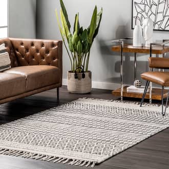 Harmony Textured Tasseled Rug secondary image