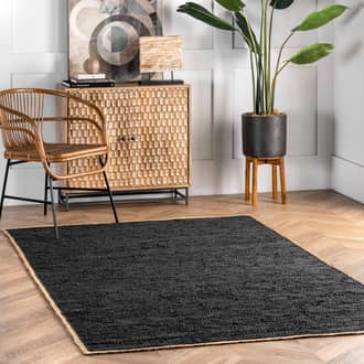 Solid Leather Flatweave Rug secondary image