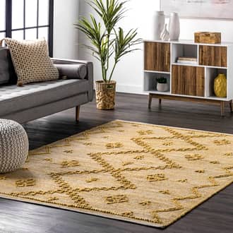 Textured Moroccan Jute Rug secondary image