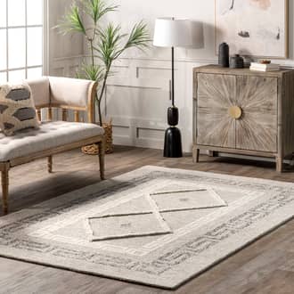 6' x 9' Jewel Lifted Bordered Rug secondary image