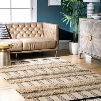 Shaggy Ziggy Stripes Rug secondary image