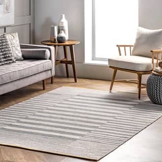 Striped Contemporary Rug secondary image