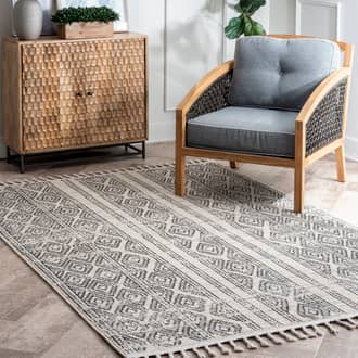 Striped Tasseled Rug secondary image