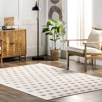 6' x 9' Mallory Raised Polka Dot Rug secondary image