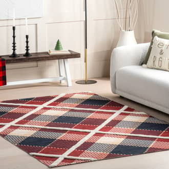 Damira Mirrored Plaid Rug secondary image