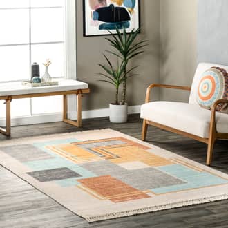 Patrice Retro Geometric Rug secondary image