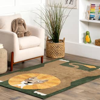 Adela Washable Lion Rug secondary image