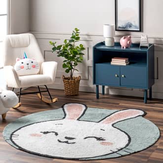 4' Bunny Nursery Washable Rug secondary image