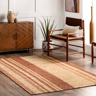 Claudia Striped Jute Rug secondary image