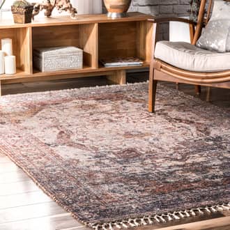 Faded Medallion Tassel Rug secondary image