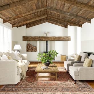 4' x 6' Lennox Medallion Tassel Rug secondary image