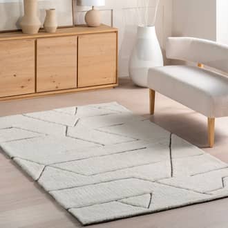 Kimia Hand Tufted Geometric Wool Rug secondary image