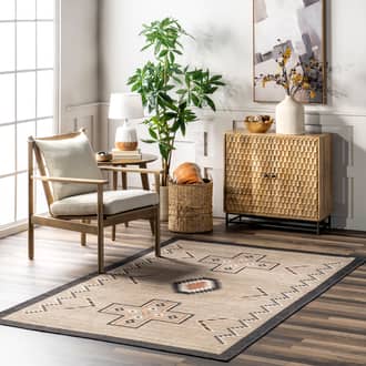 4' x 6' Zahaira Washable Aztec Rug secondary image