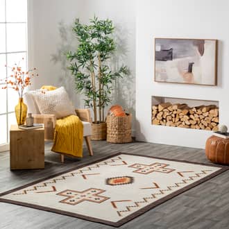 Zahaira Washable Aztec Rug secondary image