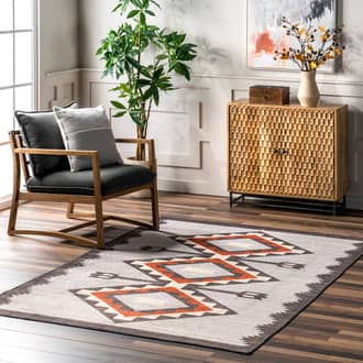 4' x 6' Bertha Washable Mountain Peaks Rug secondary image