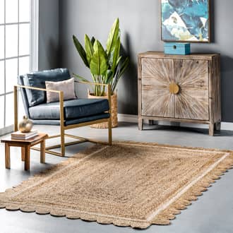 Anna Scalloped Jute Rug secondary image