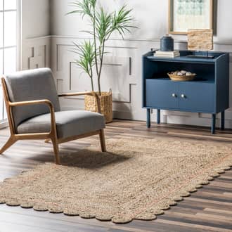 5' x 8' Anna Scalloped Jute Rug secondary image