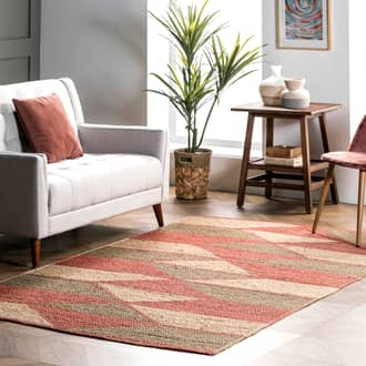 Rebecca Jute Geometric Rug secondary image