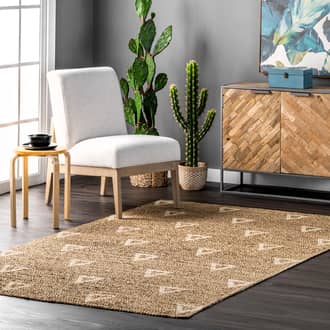 Delilah Jute Geometric Rug secondary image