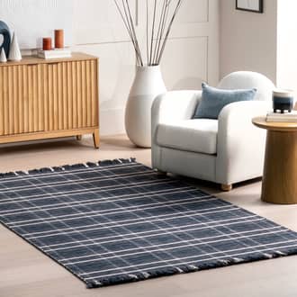 Francisca Plaid Fringed Rug secondary image