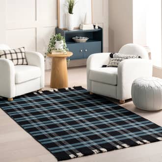 Luciana Plaid Fringed Rug secondary image