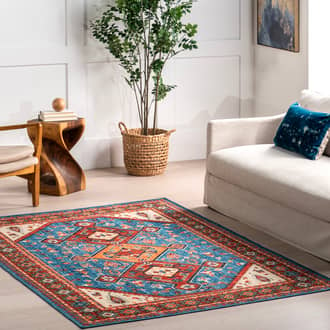 Kindra Bold Medallion Washable Rug secondary image